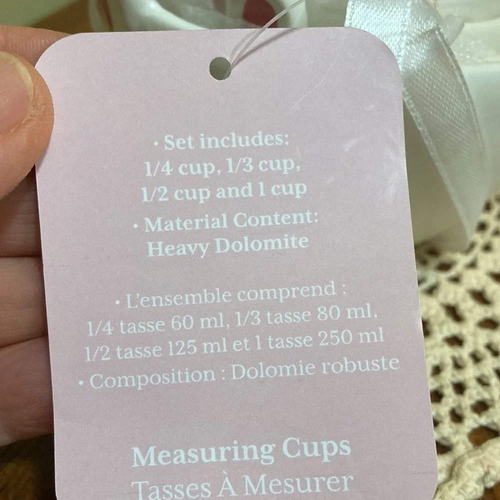 NEW MASTERCLASS BAKESHOP EASTER BUNNY MEASURING CUPS 4 PC SET